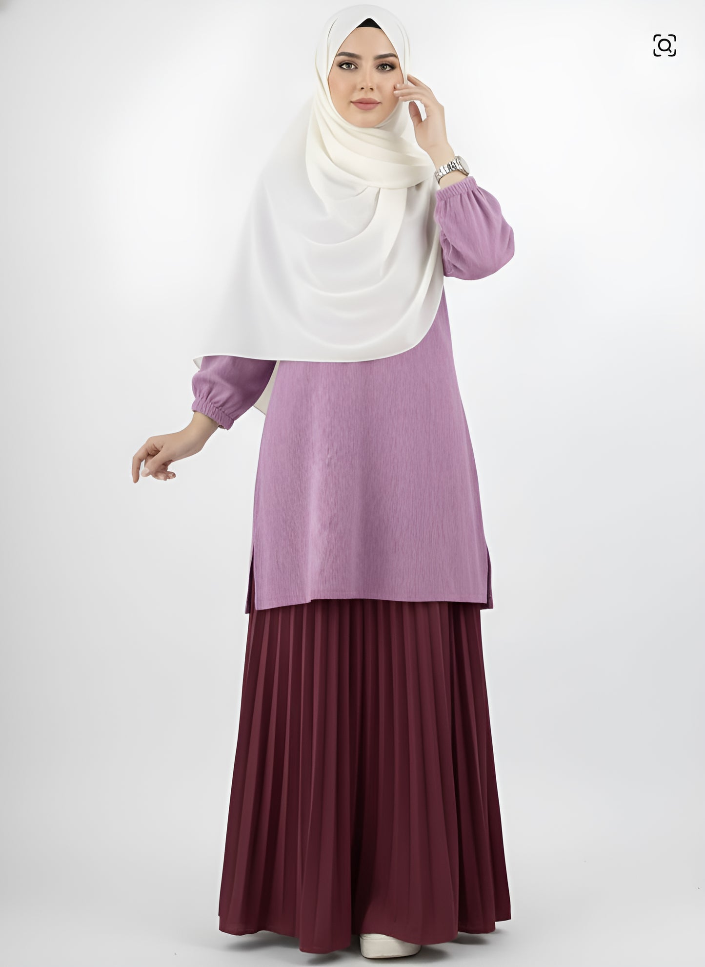 ZANZEA Autumn Muslim Two Piece Sets Women Outfits Casual Long Sleeve Long Tops Dress Sets Abaya Suit Dubai Hijab Tracksuit 2025