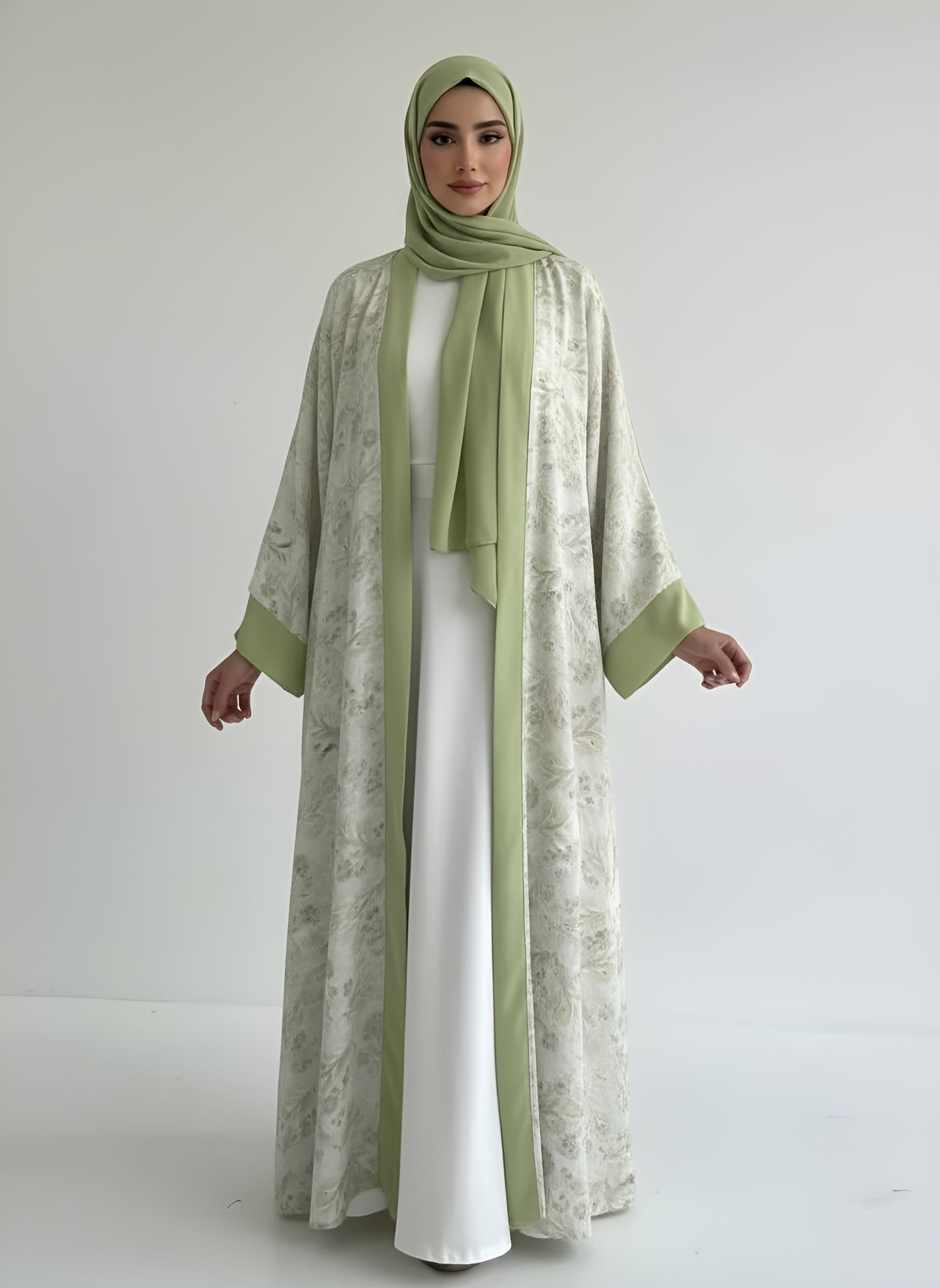 Elegant Floral Kaftan