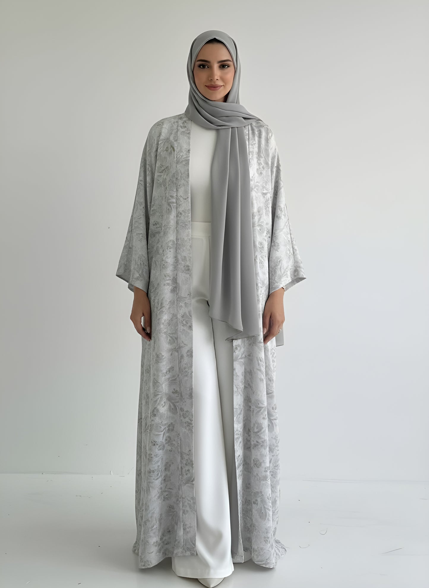 Elegant Floral Kaftan