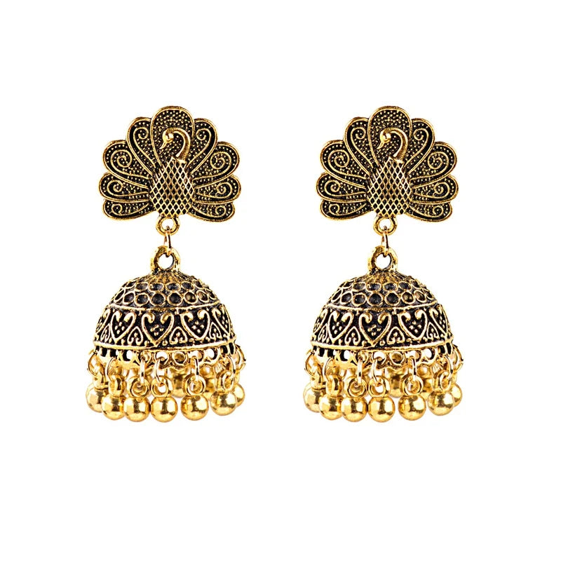 Earrings Indian Jewelry Gold Color