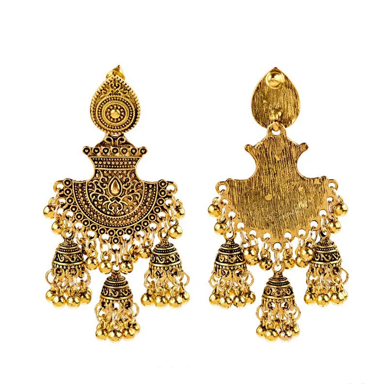 Earrings Indian Jewelry Gold Color