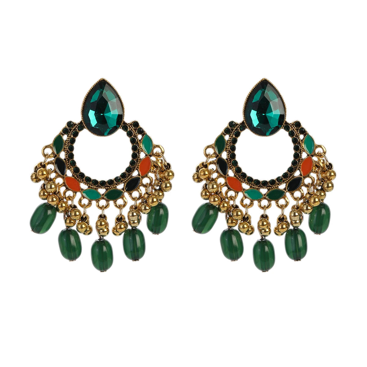Earrings Indian Jewelry Gold Color