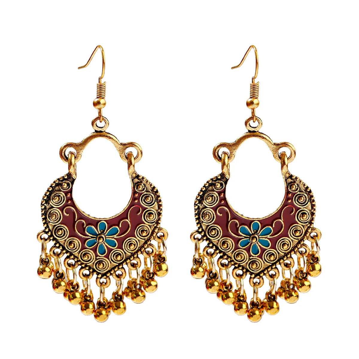 Earrings Indian Jewelry Gold Color