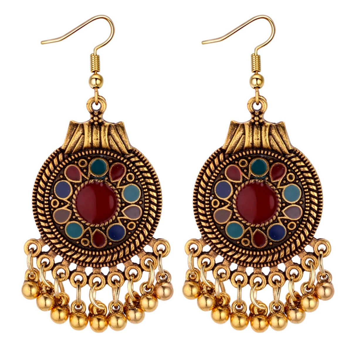 Earrings Indian Jewelry Gold Color