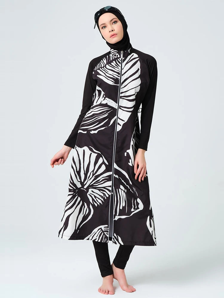 3PCS Long Burkini Set