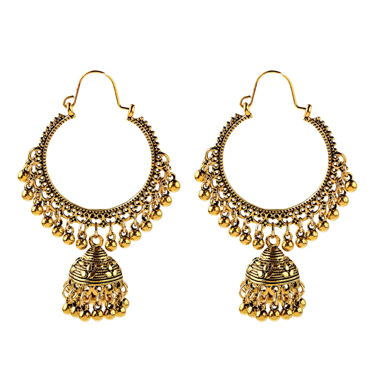 Earrings Indian Jewelry Gold Color