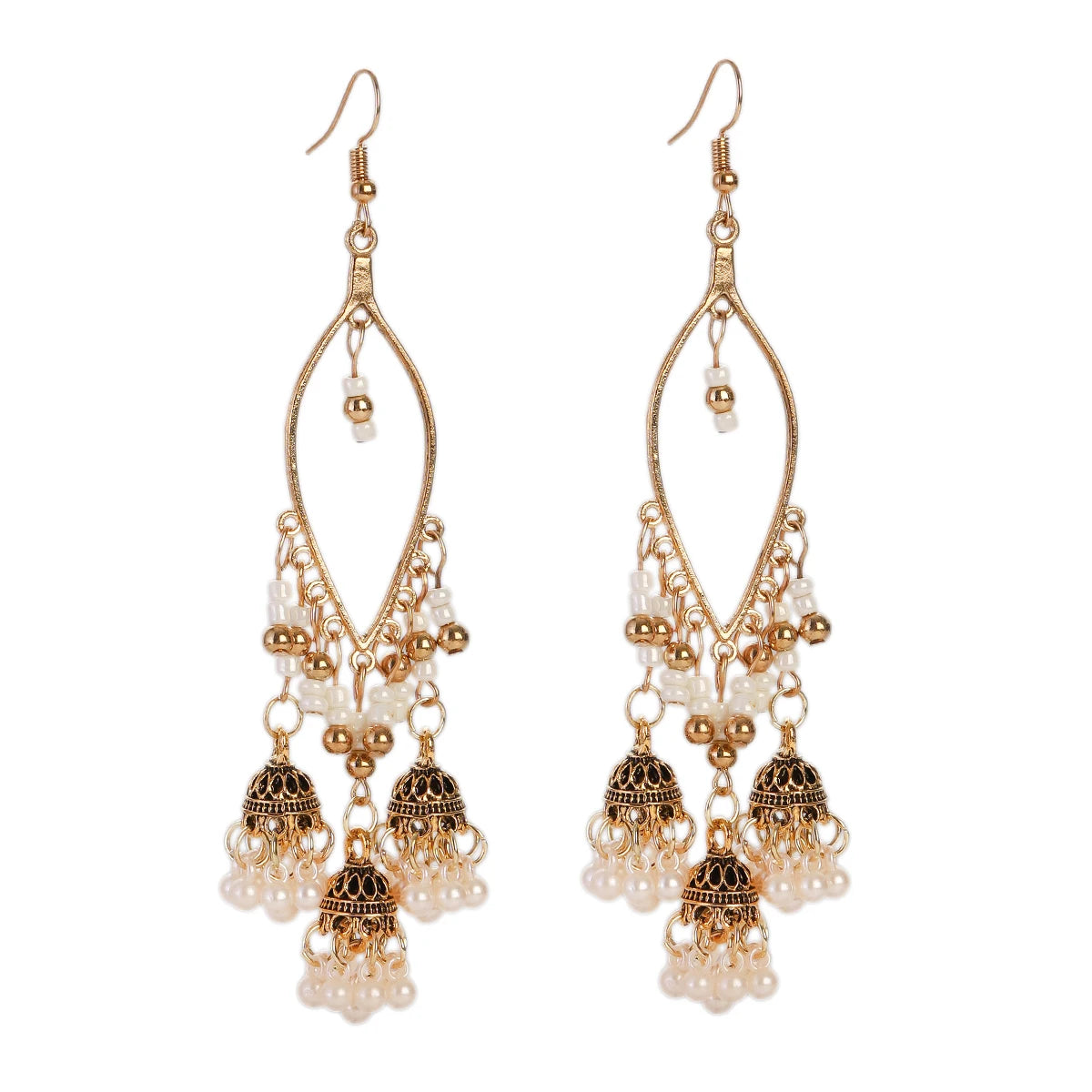 Earrings Indian Jewelry Gold Color