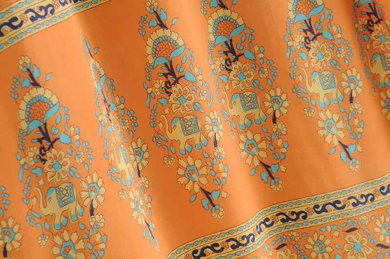 2026 Boho Printed Kimono Cardigan