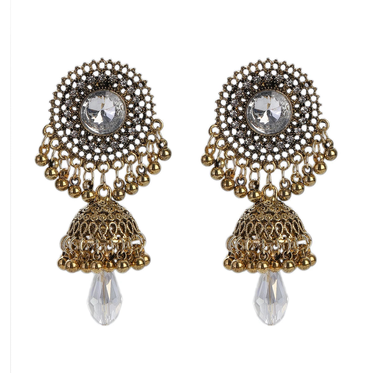 Earrings Indian Jewelry Gold Color