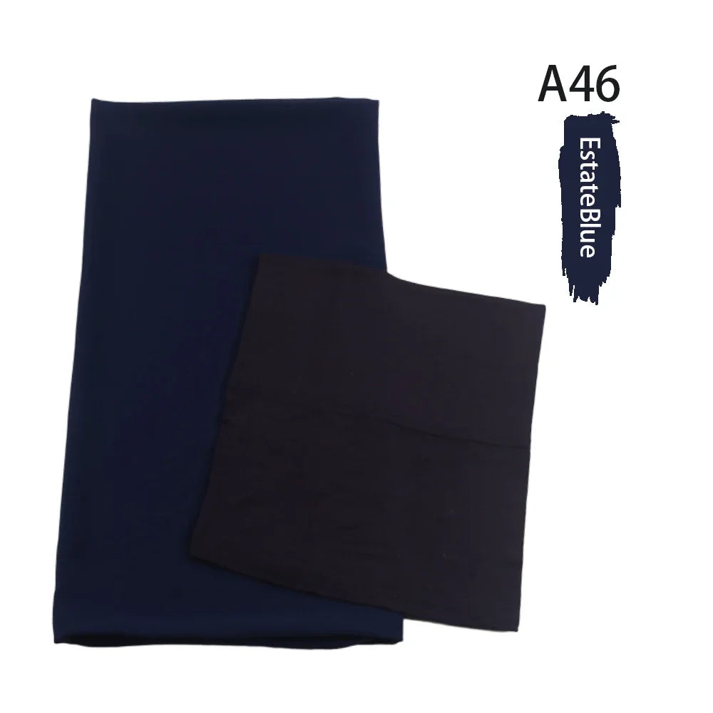 Chiffon Hijabs With Matching Inner Caps Sets Jersey Caps