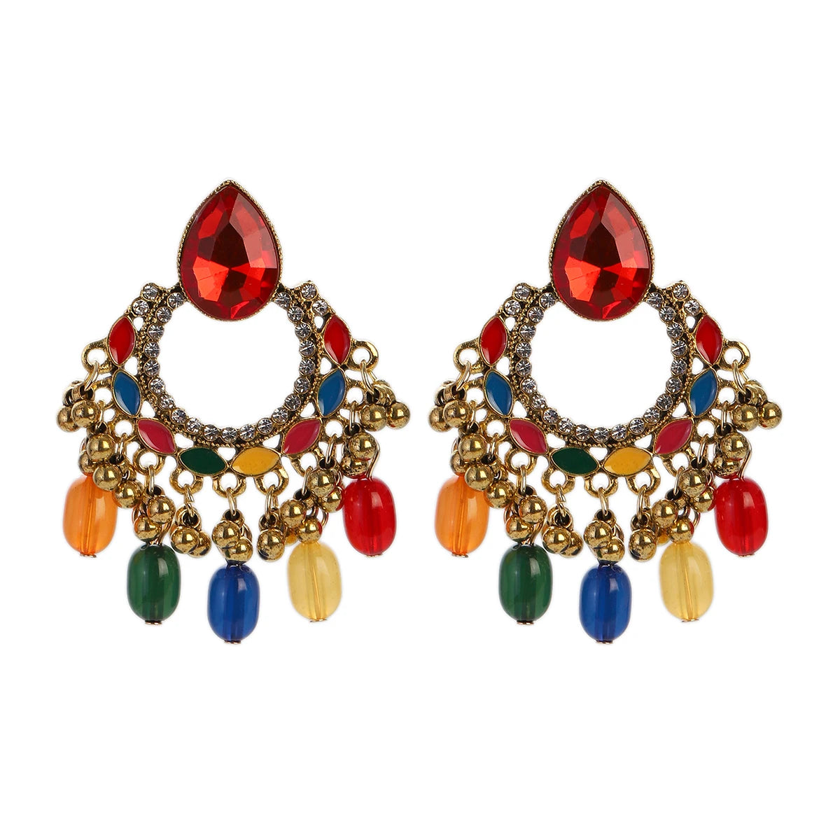 Earrings Indian Jewelry Gold Color