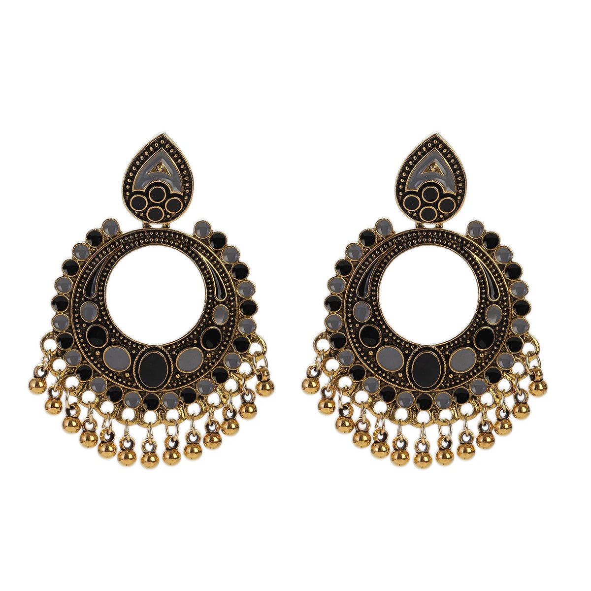 Earrings Indian Jewelry Gold Color