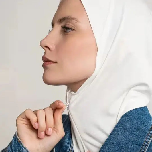 Instant Muslim Hijab Inner Cap with Zipper