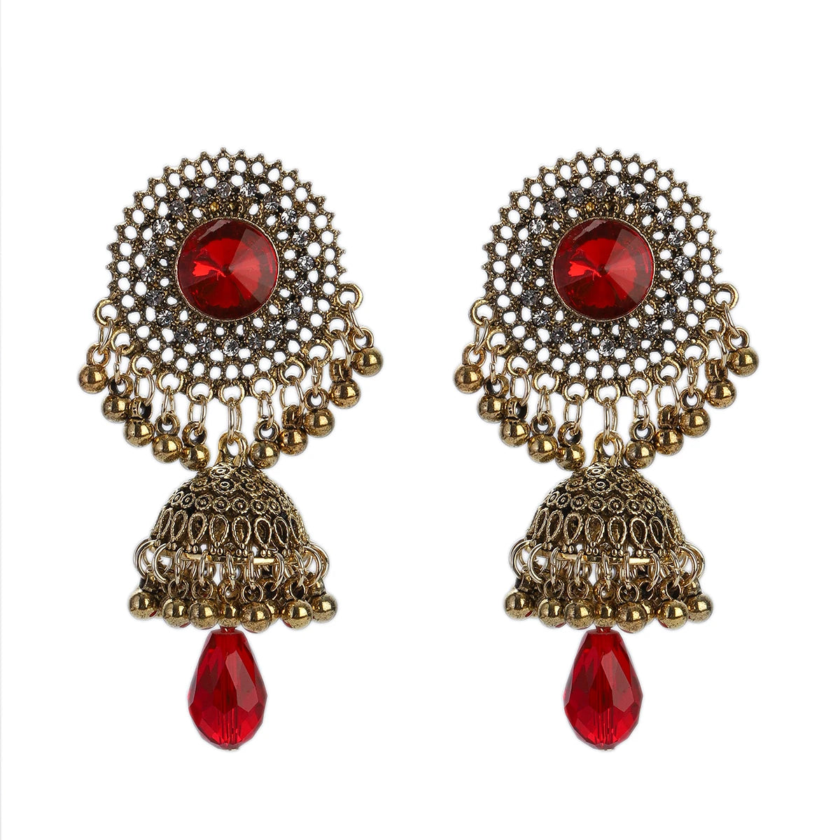 Earrings Indian Jewelry Gold Color