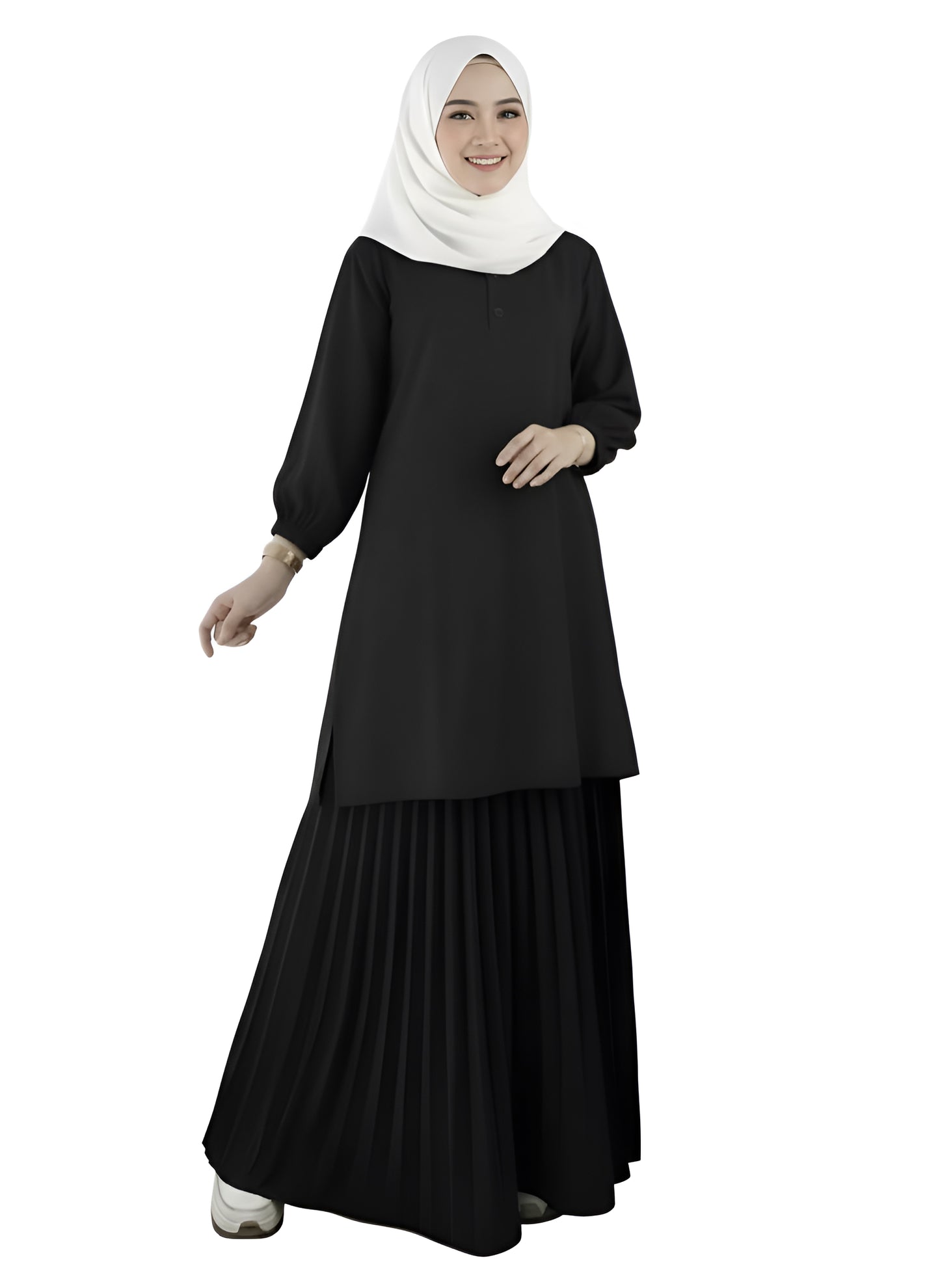 ZANZEA Autumn Muslim Two Piece Sets Women Outfits Casual Long Sleeve Long Tops Dress Sets Abaya Suit Dubai Hijab Tracksuit 2025