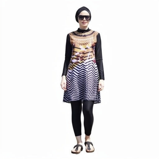 Islamic Full Cover Burkini Swimwear