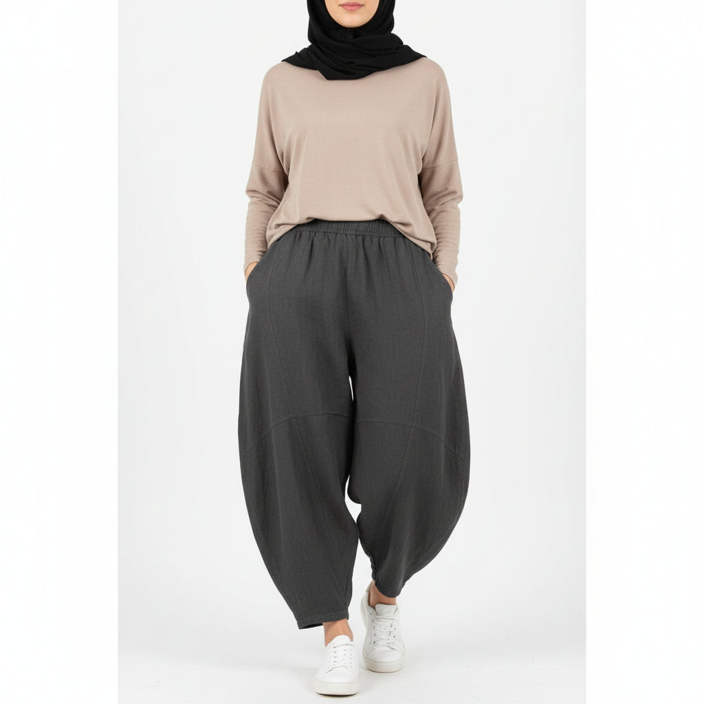 Women’s Cotton Linen Wide Leg Pants